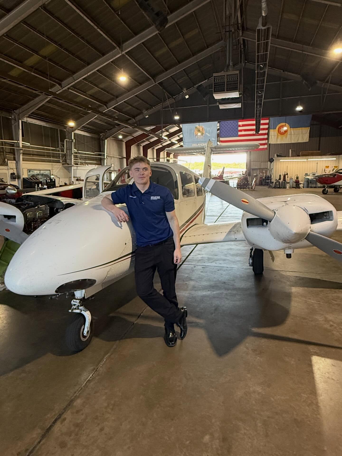 Brandon Wunderlich, commercial pilot and CFI candidate — Spartan College of Aeronautics and Technology